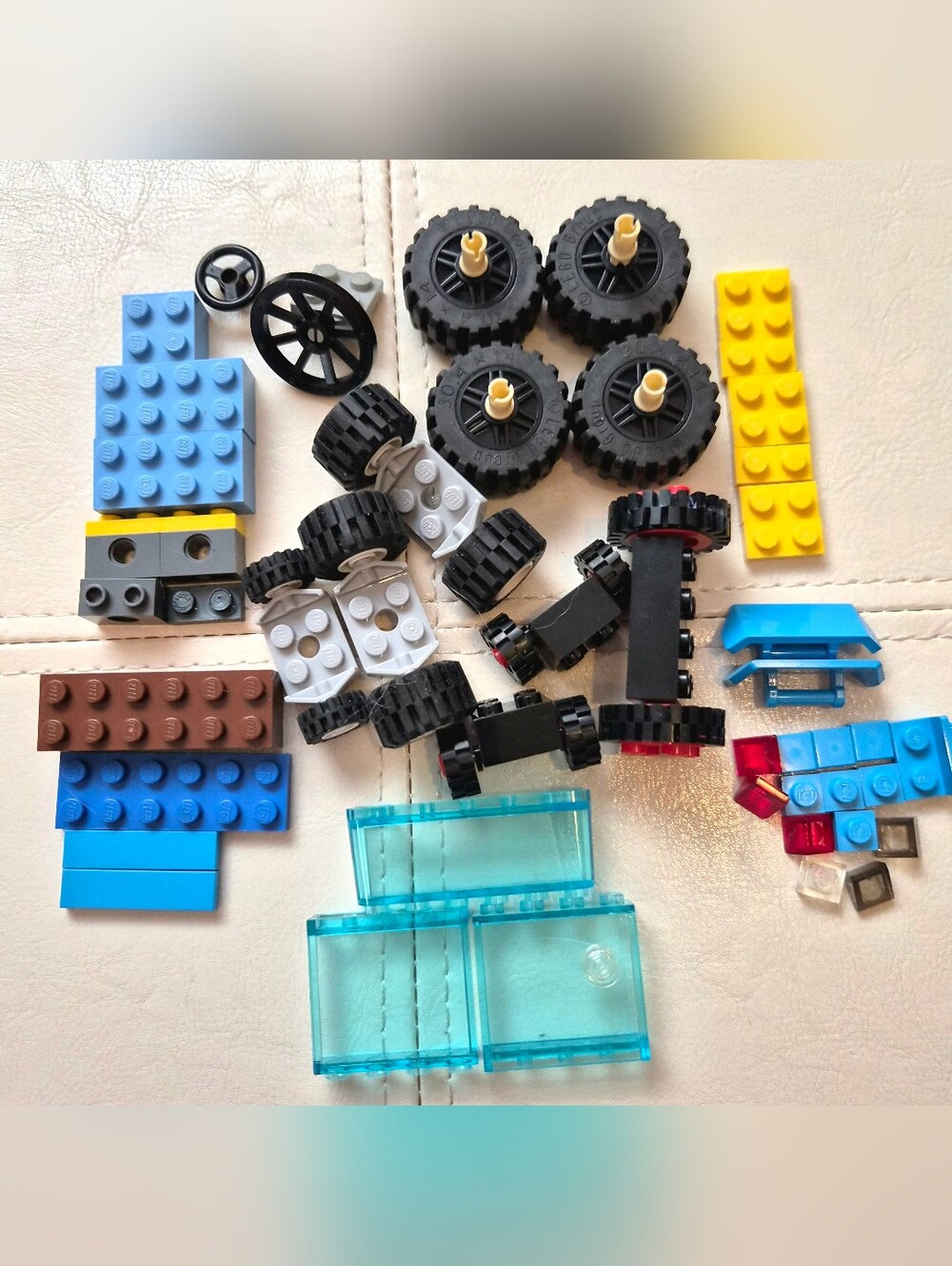 Lot Of Lego Wheels And Misc Additions Great Condition.